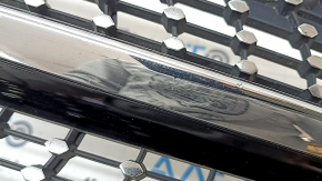 Решетка радиатора grill Mercedes A-class V177 19-22 с сетками и молдингами, AMG pkg, песок