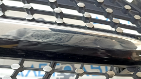 Решетка радиатора grill Mercedes A-class V177 19-22 с сетками и молдингами, AMG pkg, песок