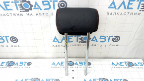 Подголовник 2 ряда правый Mercedes A-class V177 19-22 кожа черная с красной строчкой
