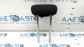 Подголовник 2 ряда центральный Mercedes A-class V177 19-22 кожа черная с красной строчкой