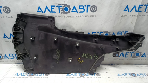 Накладка центральной консоли боковая левая Acura MDX 14-20 черная