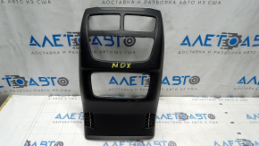 Накладка центральной консоли задняя Acura MDX 14-20 черная, царапины, следы от маркера