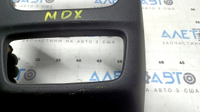 Накладка центральной консоли задняя Acura MDX 14-20 черная, царапины, следы от маркера