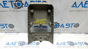Накладка центральной консоли задняя Ford Focus mk3 15-18 рест, серая, надрыв