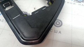 Накладка шифтера КПП VW Tiguan 18-24 под кнопку Start-Stop, графит, с накладкой, царапины