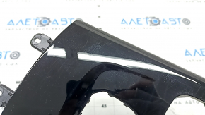 Ornamente consolă centrală Mercedes Clasa A V177 19-22, negru lucios, transmisie automată, încărcare wireless, cu suporturi pentru pahare și iluminare, zgârieturi