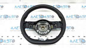 Руль голый Mercedes A-class V177 19-22 кожа черная с красной строчкой, AMG pkg, царапины, под чистку