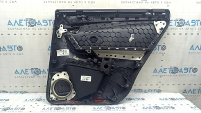 Panou ușă spate stânga pentru VW Tiguan 18-20, cotieră din piele neagră, inserție din plastic, cu mâner, zgârieturi