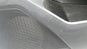 Panou ușă dreapta față negru pentru VW Tiguan 18-20, cotieră din piele neagră, inserție din piele, cu scârțâit, zgârieturi, strat de protecție al mânerului care se decojește, necesită curățare