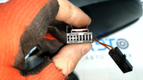 Зеркало боковое левое VW Tiguan 18-19 6+2 пинов, BSM, поворотник, подогрев, графит, потёртость, царапина