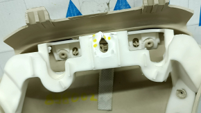 Ornament stâlp central stânga sus, VW Passat b8 16-19 SUA, bej, crăpătură în suport