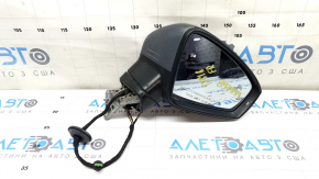 Зеркало боковое правое VW Tiguan 18-19 6+2 пинов, BSM, поворотник, подогрев, графит,потёртость, царапины, песок