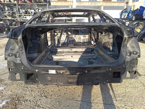 Задняя панель Audi A6 C8 19-24 в сборе 2 части, на кузове, черная