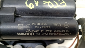 Компрессор пневмоподвески Audi E-Tron 19-23 с кронштейном, блоком управления и блоком клапанов