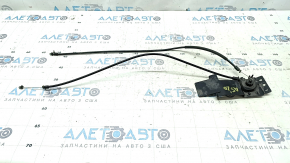 Механизм ручки открытия замка капота подкапотный Audi A5 F5 17-24 с тросиками, сломаны крепления тросиков