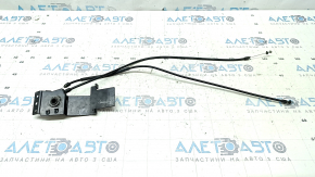Механизм ручки открытия замка капота подкапотный Audi A5 F5 17-24 с тросиками, сломаны крепления тросиков