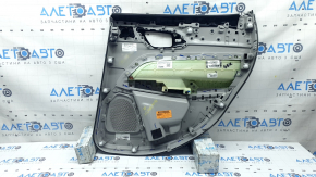 Panou ușă spate stânga pentru Jeep Compass 22-26, gri și negru, inserție din piele maro, sub tweeter, curățabil chimic, zgârieturi