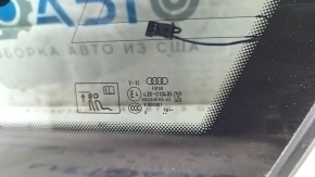 Форточка глухое стекло задняя правая Audi E-Tron 19-23 тонировка, хром, Quattro, тычки изнутри, царапина