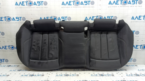 Подушка заднего сиденья 2 ряд Audi A5 F5 20-25 5D кожа черная с серой строчкой, примята