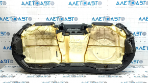Подушка заднего сиденья 2 ряд Audi A5 F5 20-25 5D кожа черная с серой строчкой, примята