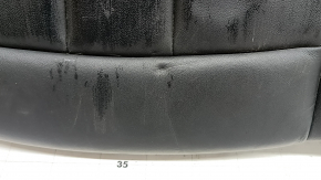 Подушка заднего сиденья 2 ряд Audi A5 F5 20-25 5D кожа черная с серой строчкой, примята