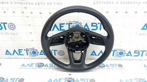Руль голый Audi A5 F5 20-25 кожа черная под лепестки, без лепестков и кнопок, царапины