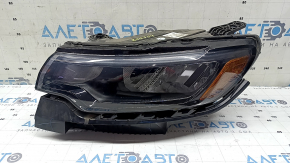 Фара передняя левая в сборе Jeep Compass 22-26 галоген + LED с креплением, песок