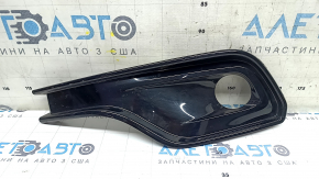 Решетка бампера левая Jeep Compass 22-26 черный глянец под галоген ПТФ, песок, затерт