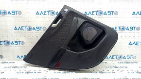 Panou decorativ ușă, spate stânga, Ford Escape MK4 20-22, sub tweeter, negru cu inserție din plastic negru, cotieră, plastic negru, cu mâner