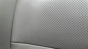 Tapițerie scaun șofer, partea superioară, Honda Accord 18-22, piele gri, încălzită, ventilată, perforată