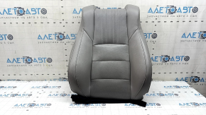 Tapițerie spătar scaun pasager Honda Accord 18-22, piele gri, încălzită, ventilată, perforată, zgârieturi