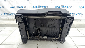 Задний ряд сидений 2 ряд левый Ford Escape MK4 20-22 без airbag, кожа черная, перфорация, с подлокотником и ремнём, замята