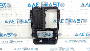 Накладка центральной консоли с подстаканниками Mazda CX-90 24-26 тип 1, серебро