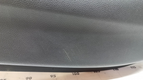 Panou ușă spate dreapta pentru Honda Accord 18-22, negru cu inserție din piele gri, cotieră din piele gri, inserție din lemn, piele ruptă, zgârieturi