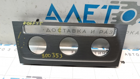 Накладка центральной консоли передняя верхняя VW Golf 15-17 серая, мелкие царапины