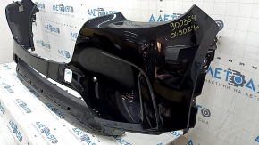 Бампер передний голый Mazda CX-90 24-26 под парктроники, черный, царапины, нештатное отверстие