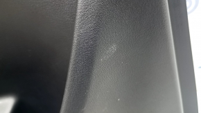 Panou ușă spate stânga Mazda CX-90 2020 24-26, piele neagră cu cortină, cotieră din piele neagră, inserție de mulaj gri, cu mâner, uzat