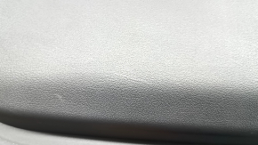 Ornamente ușă dreapta față Mazda CX-90 2020, piele neagră, cotieră din piele neagră, inserție decorativă gri, cu mâner, uzată