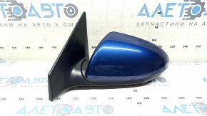 Зеркало боковое левое в сборе Hyundai Elantra AD 17-20 7 пинов, BSM, синее, песок