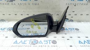 Зеркало боковое левое в сборе Hyundai Elantra AD 17-20 7 пинов, BSM, синее, песок