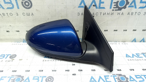 Зеркало боковое правое в сборе Hyundai Elantra AD 17-20 7 пинов, подогрев, BSM, синее, царапины, песок