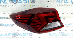 Фонарь внешний крыло левый Hyundai Elantra AD 19-20 галоген с накладкой, царапина