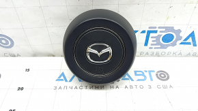 Подушка безопасности airbag в руль водительская Mazda CX-90 24-26 черная с хром обрамлением