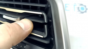 Deflector de ventilație față stânga pentru Mazda CX-90 24-26 cu garnitură, piele neagră, rupt