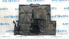 Защита двигателя передняя Mazda CX-90 24-26 замята, трещины, нет фрагмента