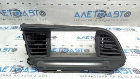 Ornament panou frontal negru pentru monitor Hyundai Elantra AD 19-20, suport defect