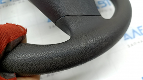 Руль голый Hyundai Elantra AD 19-20 резина черная, без кнопок и накладок, потёрт