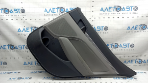 Panou decorativ ușă spate dreapta Hyundai Elantra AD 19-20 gri, cotiera cauciuc gri, inserție lavetă gri, ornament gri, cu mâner, bavuri, zgârieturi, necesită curățare