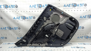 Panou decorativ ușă spate dreapta Hyundai Elantra AD 19-20 gri, cotiera cauciuc gri, inserție lavetă gri, ornament gri, cu mâner, bavuri, zgârieturi, necesită curățare