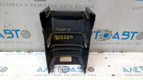 Накладка центральной консоли задняя Honda Insight 19-22 черная, царапины